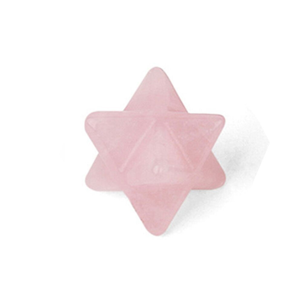 (Pink Crystal, 1.2*1.2*1.2cm) Star Crystal Merkaba Natural Jewelry Meditation Sacred Energy Decoration Healing-image-OPC-PH5S789-NEW