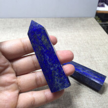 (5-6cm) Natural Lapis Rock Lazuli Quartz Crystal Stone Point Healing Wand Blue Dark Gift