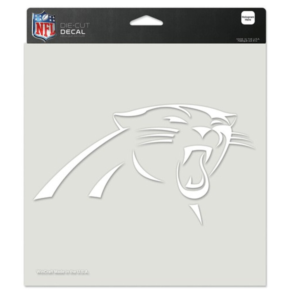 Carolina Panthers Aufkleber 8X8 Gestanzt, Wei-image