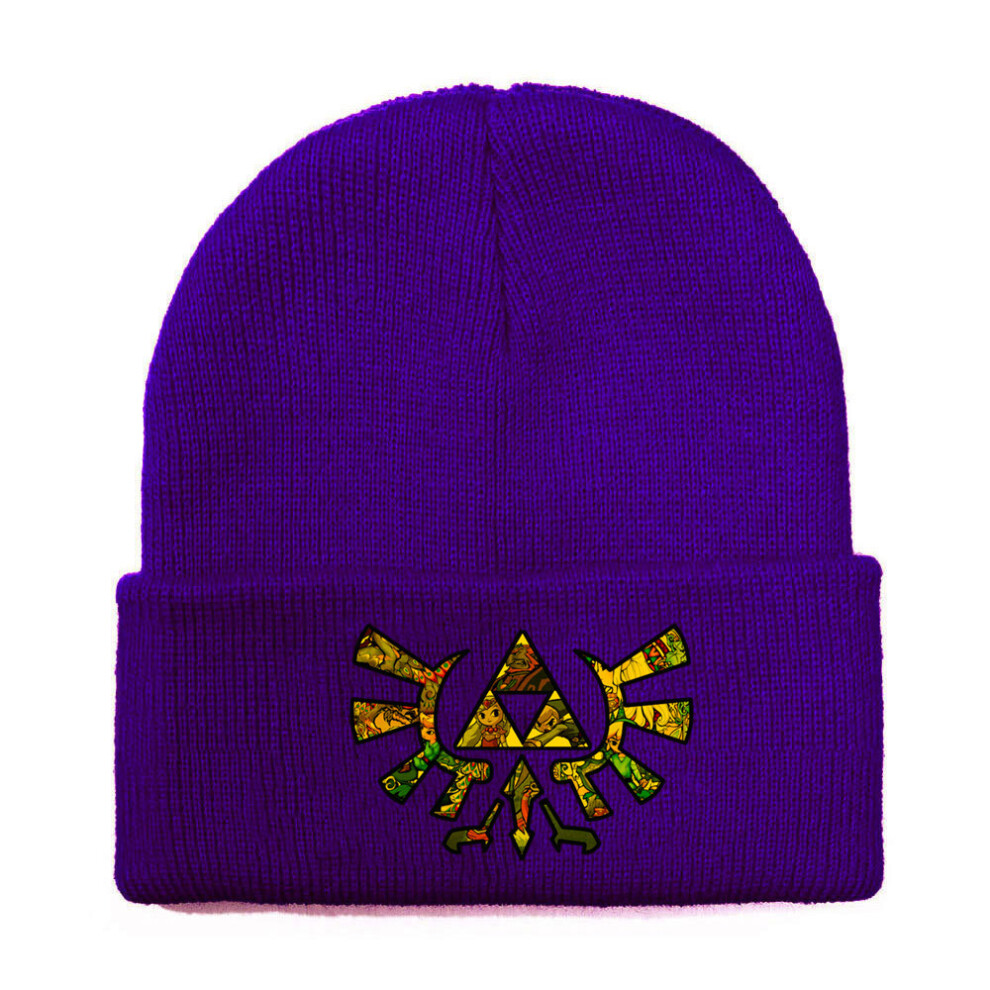 (StyleC) Of Legend Zelda Printed Knit Hat With Ear Protection Game For Enthusiasts-image-OPC-PH5SGC2-NEW