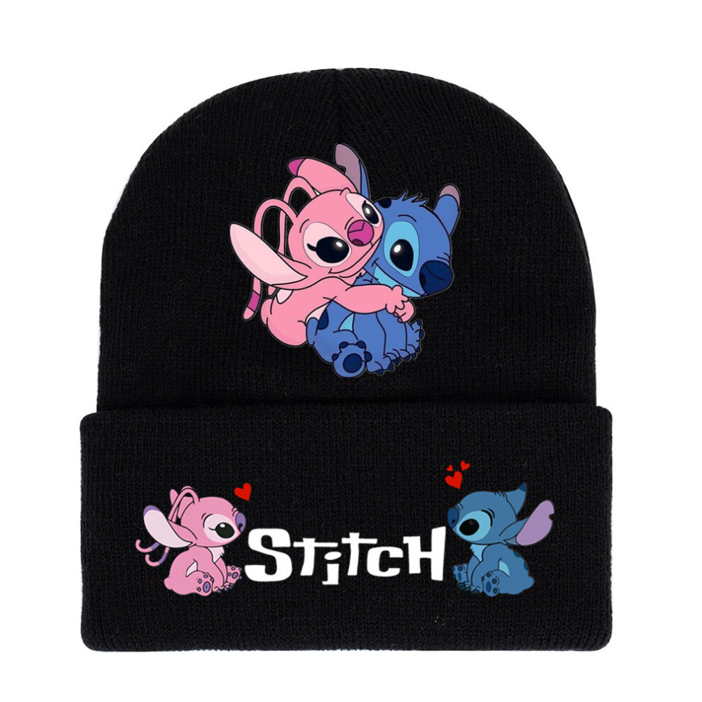 (StyleG) Stitch Knitted Angel Winter Hat Unisex Rolled Outdoor Brim Design-image-OPC-PH5SGD7-NEW