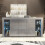 Creative Furniture Eden 164cm Sideboard LED with Dark Grey Gloss Doors - E115CR | 3 Doors, Glass Shelves, Cable Access, LED Lighting 3