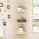 3pcs White Floating Corner Shelf Shelves Wall Book Storage Rack Bedroom Decor Unit 5