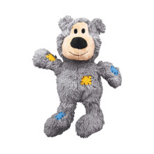 Kong - Dzikie wezly Bear - wewnetrzne wezly i minimalne farsz na mniejszy balagan (rzne kolory) - dla psw X -Malych