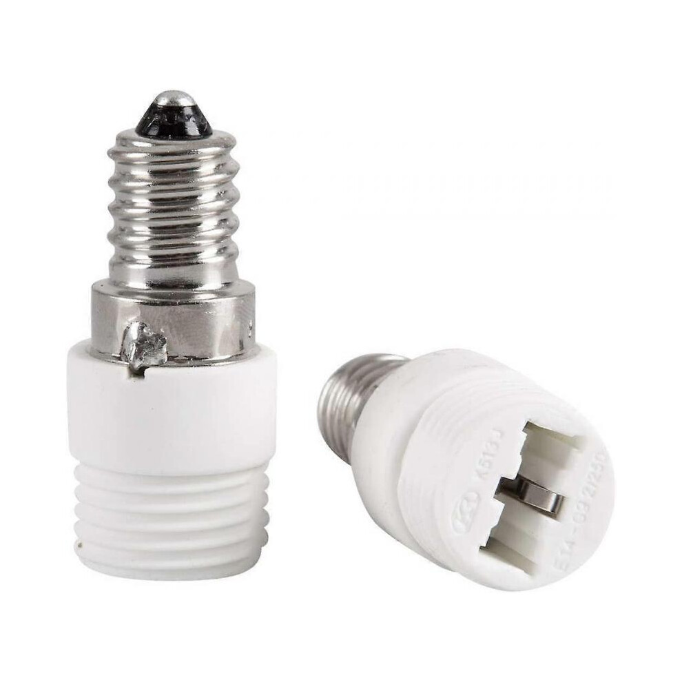 Pack E14 to G9 Ceramic Socket Adapter for LED, Halogen, CFL Light Bulbs