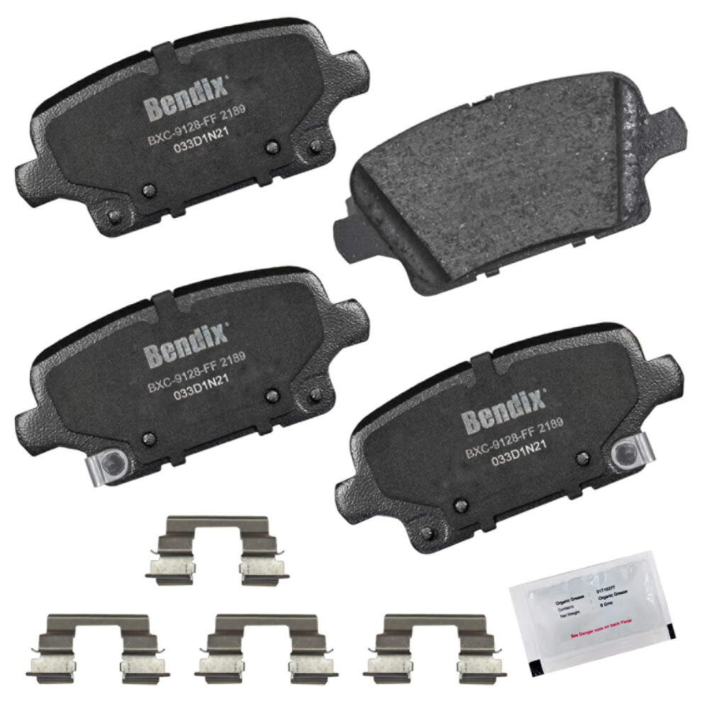 Bendix Priority1 Cfc2189 Ceramic Rear Brake Pads For Buick Envision 2022-2021 Regal Sportback 2019-2018 Cadillac Xt4 2023-2019 887243383936
