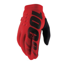 100% BRISKER Gloves Red - S