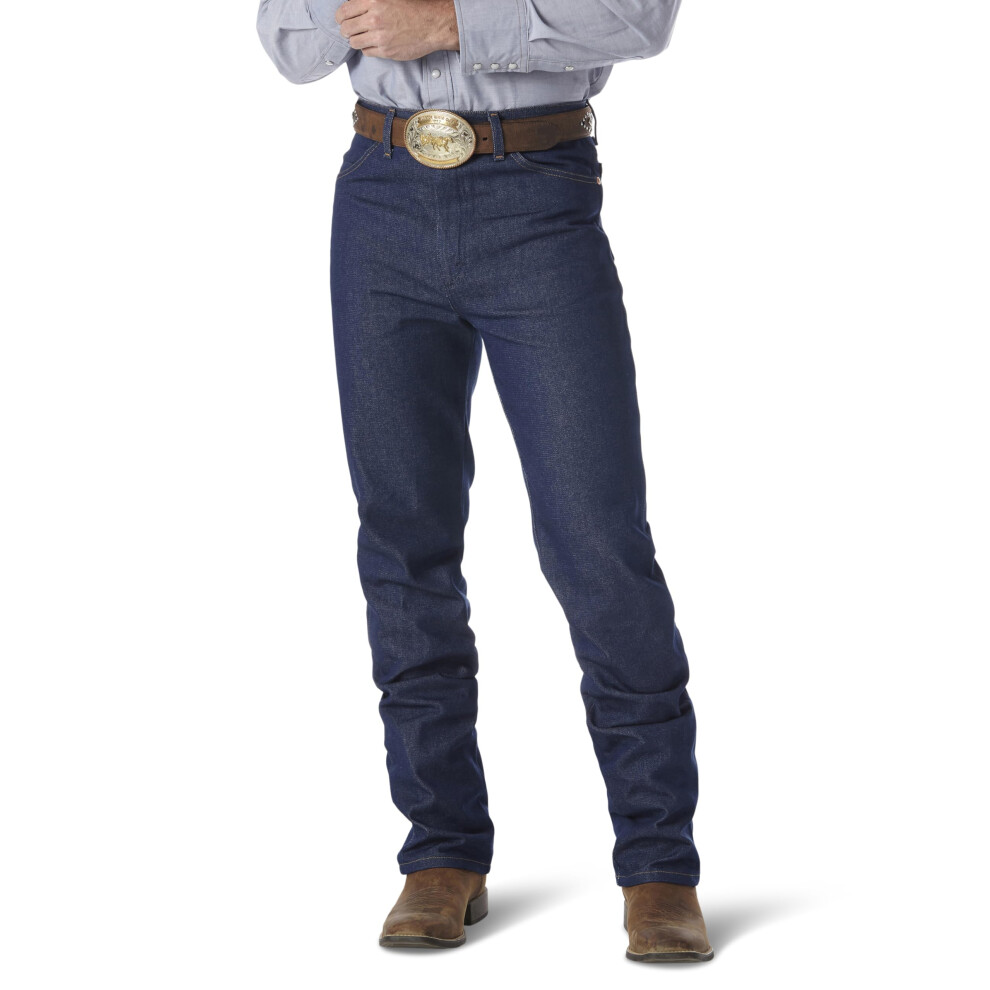 Wrangler Men's Big & Tall Cowboy Cut Slim Fit Jean  Rigid Indigo  34W x 38L