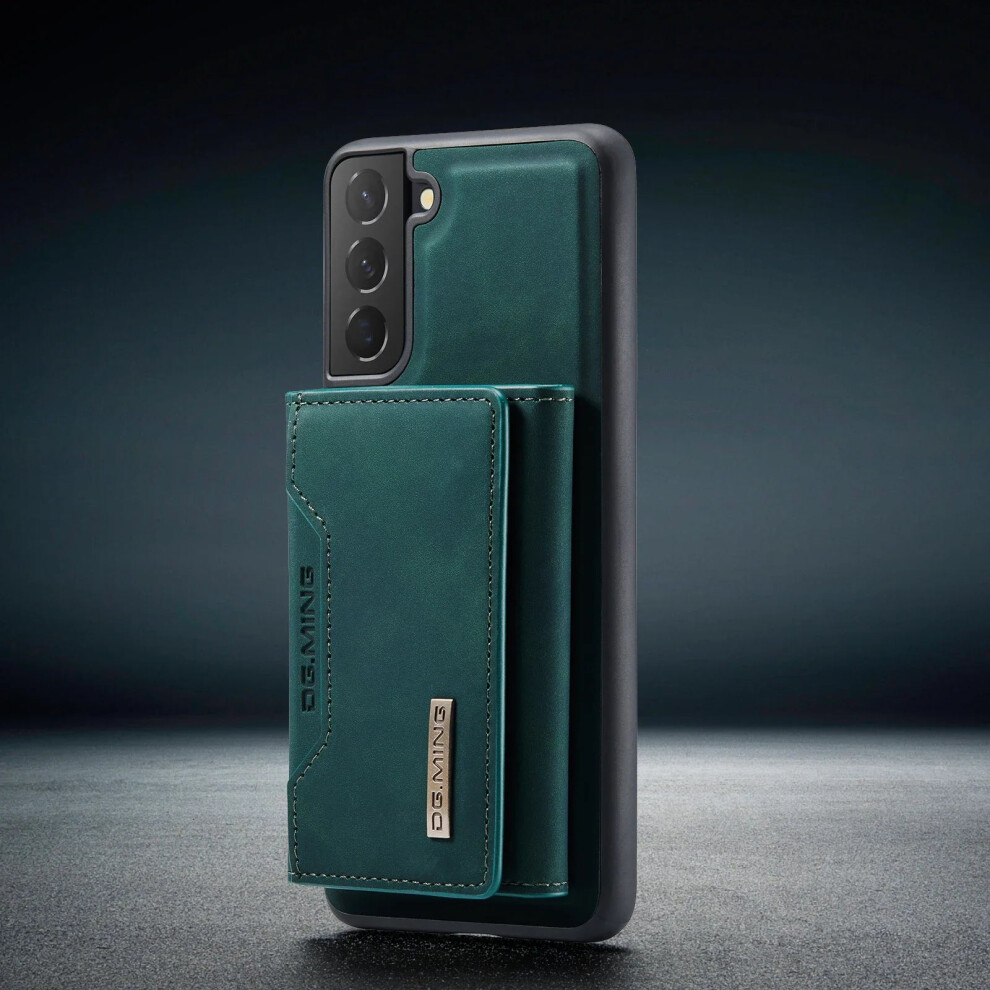 (, Samsung S21fe) Magnetic Detachable Leather Wallet Phone Case For Samsung S24 S23 S22 S21 Green 608734147444