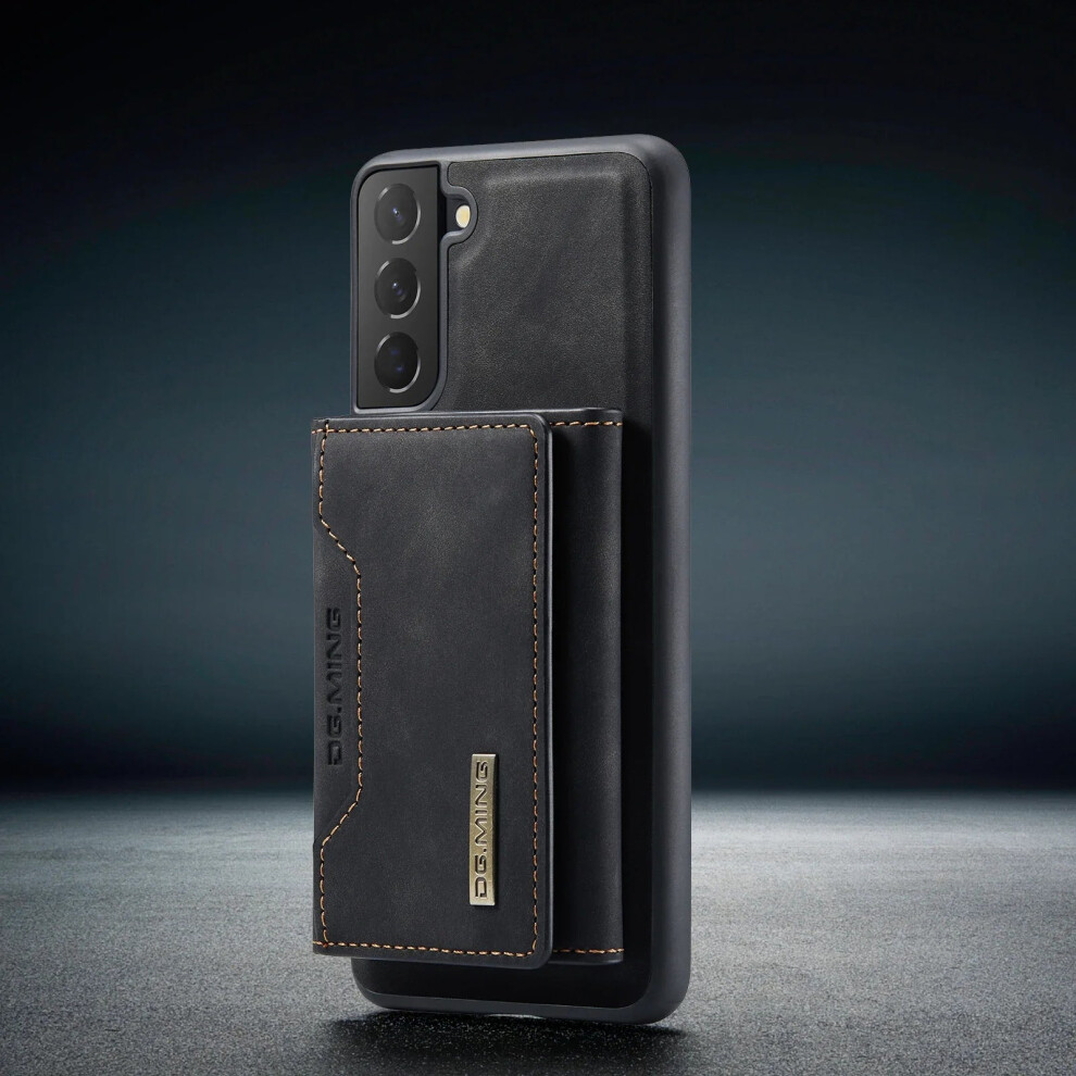 (, Samsung S23plus) Magnetic Detachable Leather Wallet Phone Case For Samsung S24 S23 S22 S21 Black 350740608555