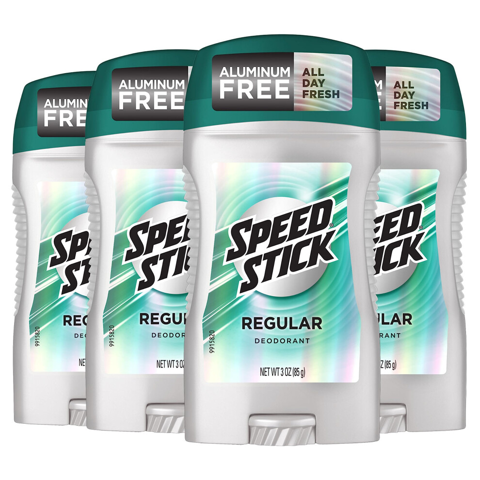 Speed Stick Men's Deodorant  Regular  3 Ounce  4 Pack