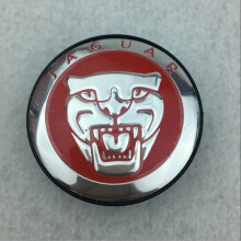 (Red)4-osainen setti Jaguar-rengaskuvakekapselit, logo, 59 mm, peite, tunnustarra, sopii Jaguarille