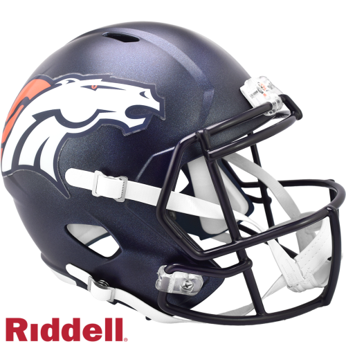 Denver Broncos Helm Riddell Replika, volle Gr      e, Speed Style 2024