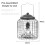 Squirrel Proof Hanging Bird Seed Feeder Heavy Duty Garden Wild Birds 6