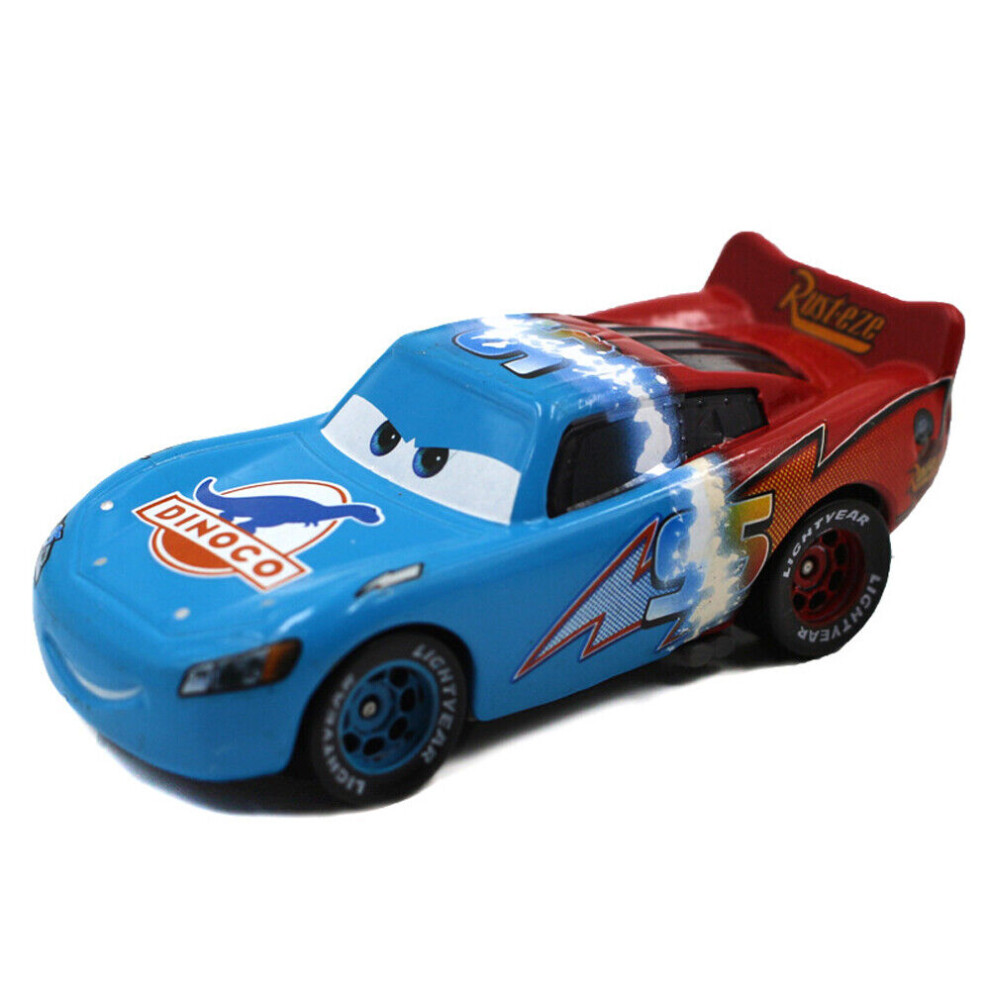 (McQueen-Half Dinoco) Disney Pixar Cars Diecast Model Car 1:55 Lot Loose Toys Kids Lightning McQueen-image-OPC-PH5V6P7-NEW
