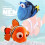(Dory,40cm)Ανδράκι από λούτρινο Finding Nemo Dory, πλαστικό ψάρι κλόουν, παιχνίδι γούνινο, δώρο 3