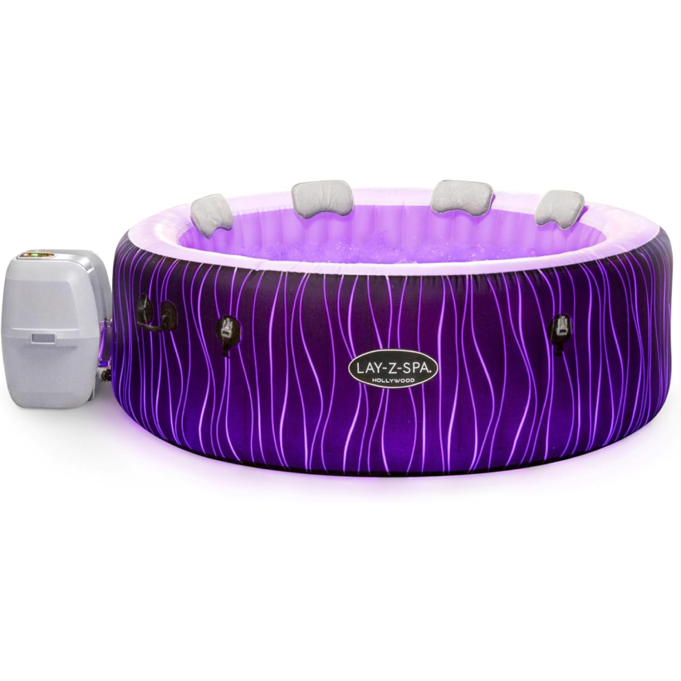 Lay-Z-Spa Hollywood Luxe Hot Tub Summer LED Relaxation