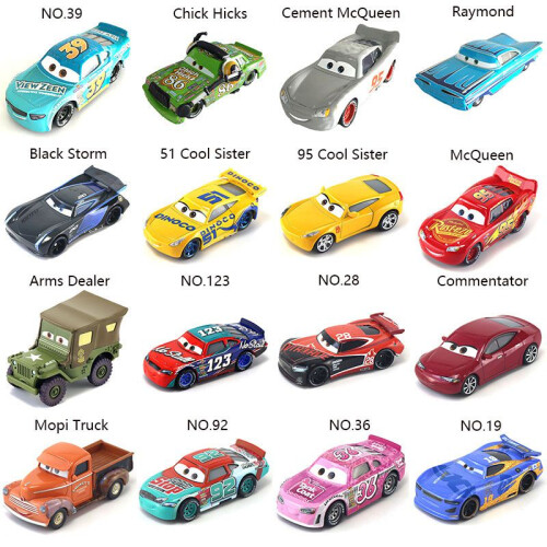 (Blue McQueen)Ανιμε Φιλμ Cars 3 Ραλίστες Μεταλλικό Μοντέλο Δώρο Παιχνίδι Mini Αυτοκίνητο 1