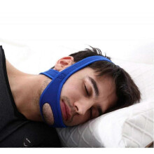 Stop Snoring Cpap Chin Strap And Anti Snoring Solution,adjustable Anti-snore Supporter Device (blue Strap) FCD
