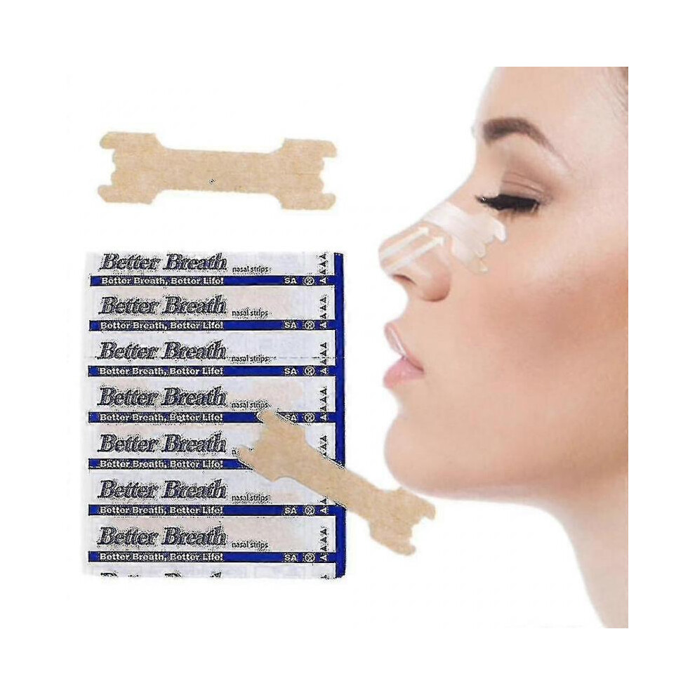 Pack Of 100 Better Breath Nasal Plasters Against Snoring
