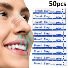 (L-100pcs) 50pcs Breath Easy Anti-snoring Patch Nasal Strips Good Sleeping Stop Snoring Nose Patches For Adults Children Antisnore Stickers FHJ