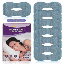 (60 Pcs Blue) O-shaped Tape for Sleeping,Tape for Snoring,Strips for Nasal Breathing, Promote Better Nighttime Sleep Quality and Instant Snoring Relief PZW