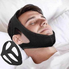 Adjustable anti-snoring chin strap, breathable device for men and women, professional solution for snoring