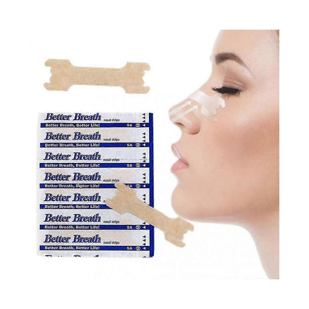 Pack Of 100 Nasal Strips, Better Breath Nasal Plasters Against Snoring, Snore Stoppers ITE