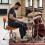 Adjustable Height Hydraulic Drum Throne Saddle Seat Stool w/ Backrest 14