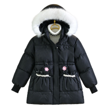 (Black, 3-4Years) Kids Girls' Coat Parka Jacket Warm Winter Hooded