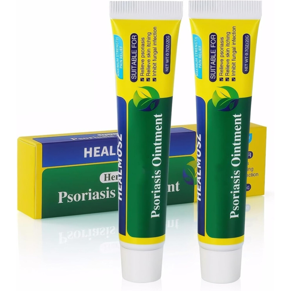 Gogerstar 2Pcs Psoriasis Cream, Chinese Herbal Cream, Eczema Cream, Dermatitis Cream, Dry Itchy Skin Cream