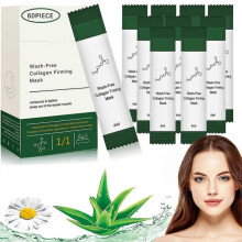 Pack of 60 Korean Collagen Firming Mask, Korean Collagen Firming Mask, Collagen Mask, Korean Collagen Mask, Hydrating Anti-Ageing Face Masks, Face Car