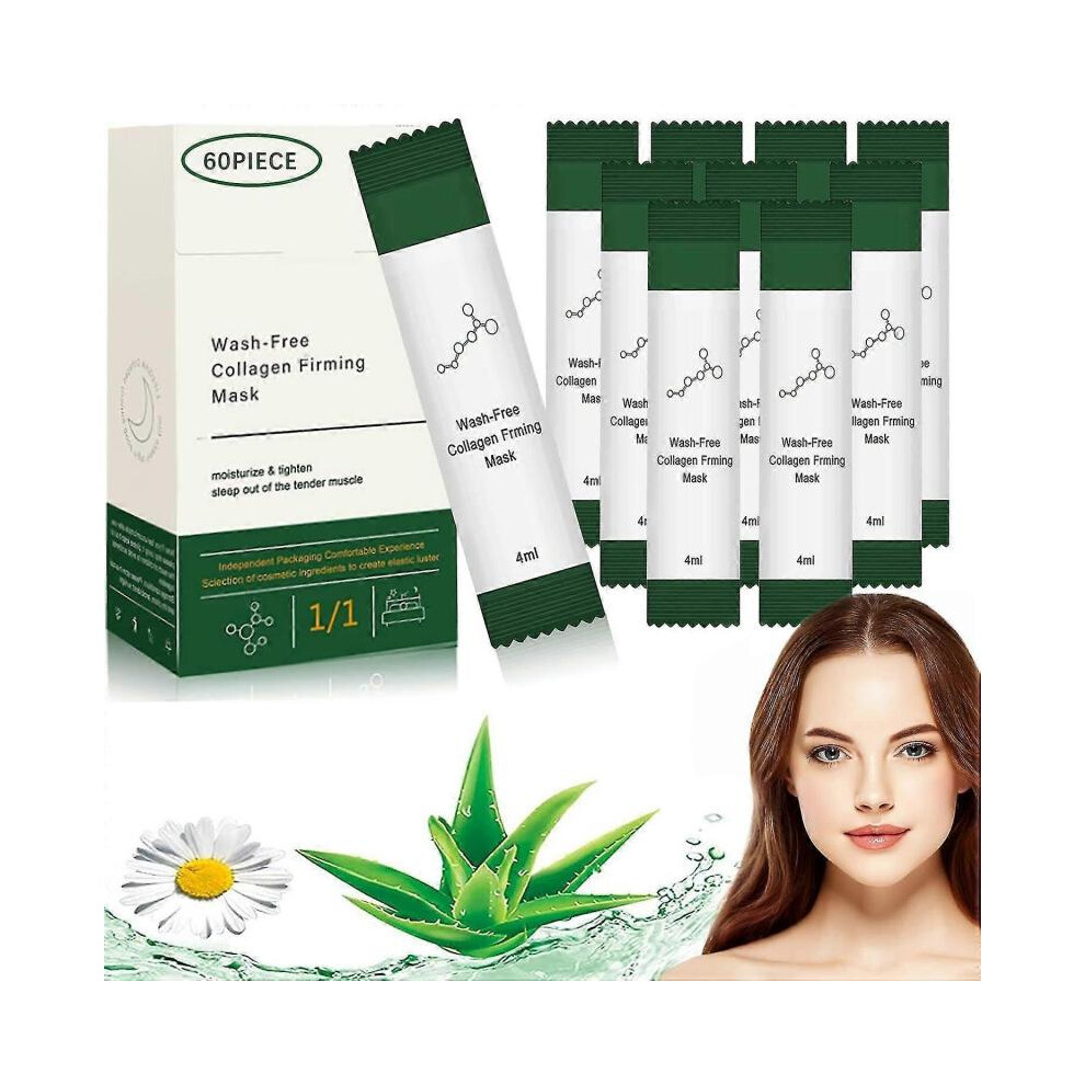 Pack of 60 Korean Collagen Firming Mask, Korean Collagen Firming Mask, Collagen Mask, Korean Collagen Mask, Hydrating Anti-Ageing Face Masks, Face Car