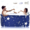 Stars Design Foldable Bathtub Summer Home Spa Relaxation 3