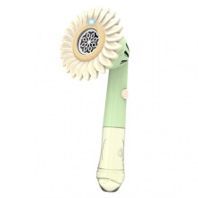 (Green) Bubble Machine Sunflower Shape Handheld with Light for Toddlers Outdoor