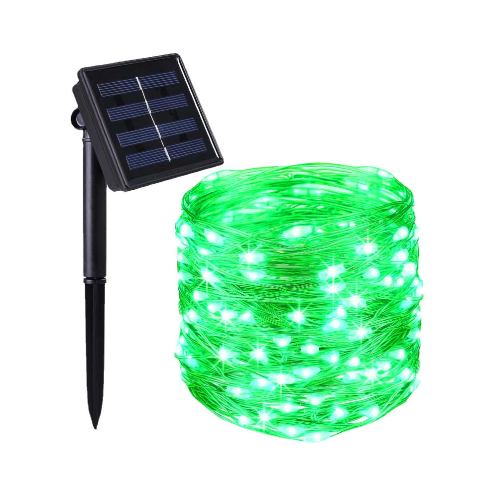 (Green, 32 meters 300 LEDs) Solar Power String Fairy Lights 7/12/22/32 meters 8 Twinkle Modes Waterproof Outdoor Garland Garden Decoration Lamp-image-OPC-PH5VSP5-NEW
