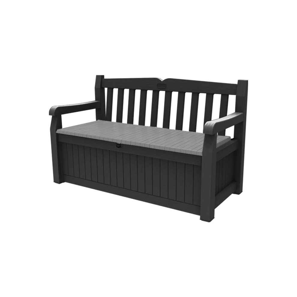 Keter Eden Bench  Durable Outdoor Storage, Summer Ready Design