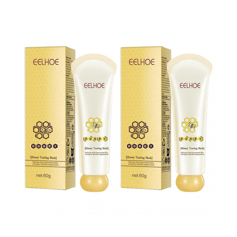 (2pcs) Honey Tearing Mask for Blackheads Deep Cleansing Honey Peel Off Face Mask Oil Control Blackhead Remover
