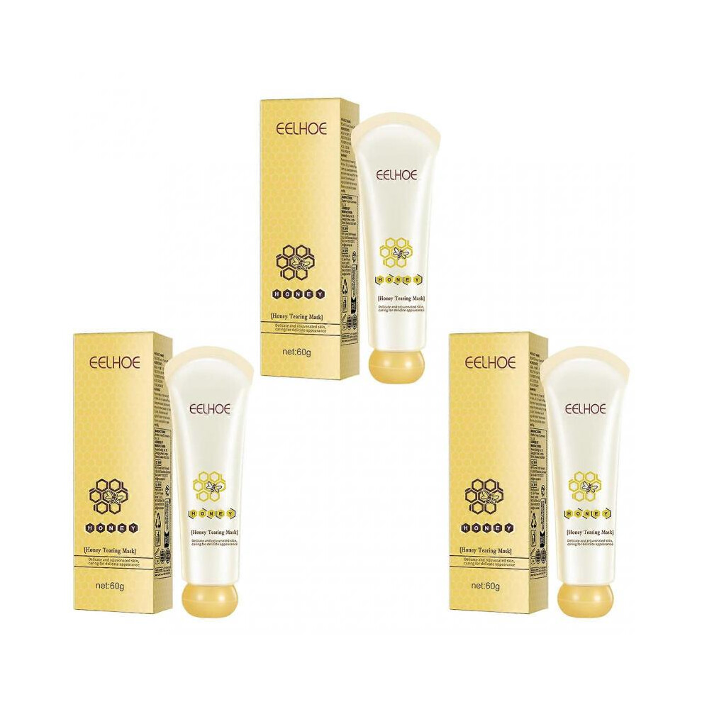 (3pcs) Honey Tearing Mask for Blackheads Deep Cleansing Honey Peel Off Face Mask Oil Control Blackhead Remover