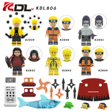 6PCS Naruto Uzumaki Minifigure Building Blocks Fits Lego