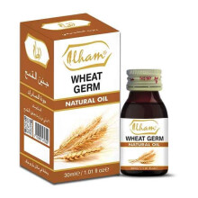 ILHAM Wheat Germ Oil 30mL Pack Of 2 | 100% Pure & Natural Cold Pressed Oil | Vitamin E Rich Oil for Skin & Hair | Moisturizing & Nourishing Oil