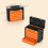 Homcom HOMCOM 4 Drawers Large Tool Box, Steel Toolbox with Handle, Orange 8