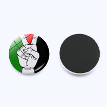 (Style K)Palestiina Gazan lippu jääkaappimagneetti resininen magneettinen tarra matkamuisto sisustus koti
