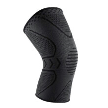 (M, Black Grey) Men's Knee Brace Stable Support Adjustable Healing Knee Pad for Sports Workout