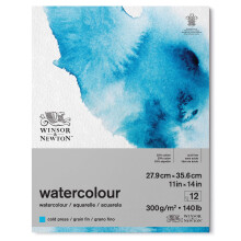 Blocco di carta per acquerelli Winsor & Newton Classic 11 x 14 bianco naturale
