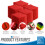 50x Microfibre Cleaning Cloths 40x40 cm Drying Window Car Kitchen Red 3