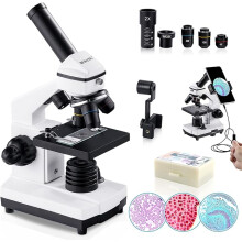 BEBANG 100X-2000X Microscope for Kids Adults, Professional Biological Microscope Kit for Students School Laboratory