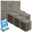 50x Microfibre Cleaning Cloths 40x40 cm Drying Window Car Kitchen Grey 8