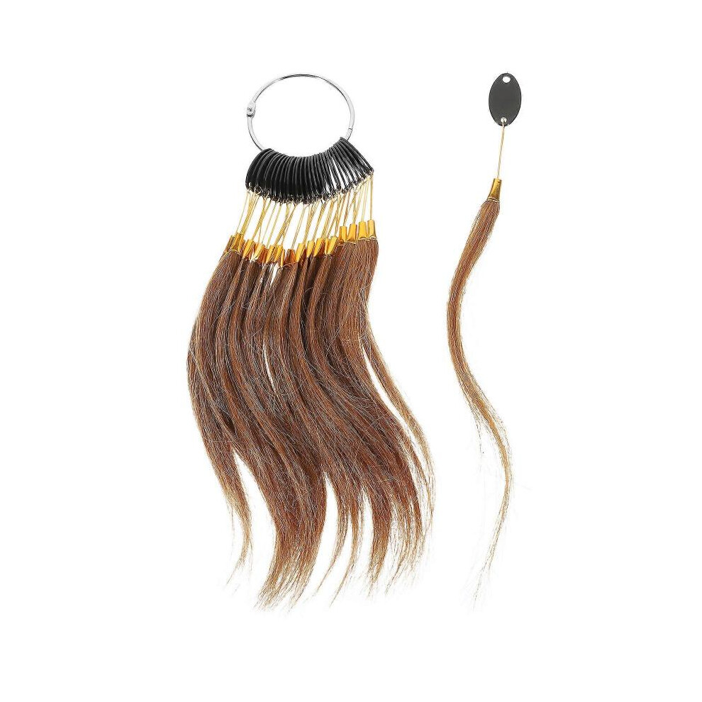 30pcs Hair Color Rings Samples Human Hair Testing Hair Color Samples Real Hair Color Charts
