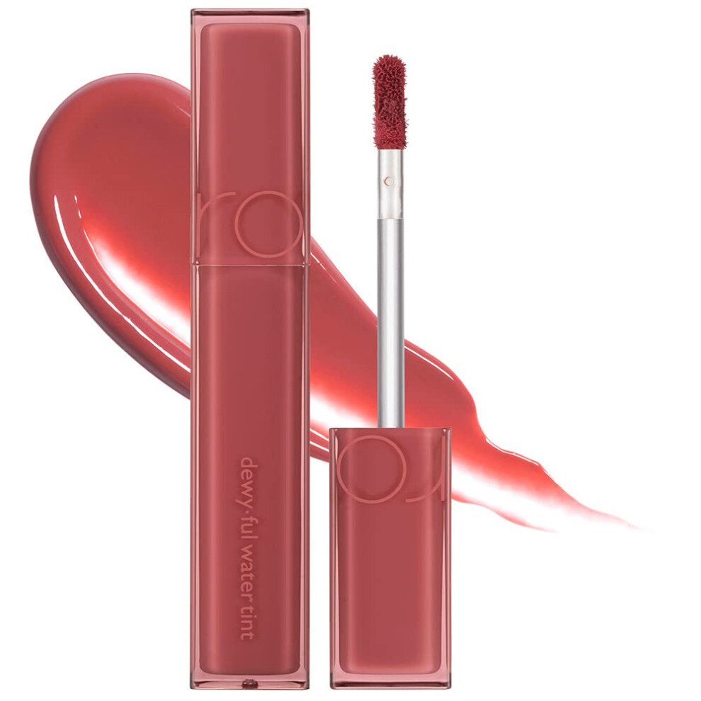 Rom&Nd Dewyful Water Tint 03 If Rose |Glossy| High Pigment|Moisturizing| Non-Sticky|Hydrated Lips|Colorful Shades|High Shine|0.18Oz